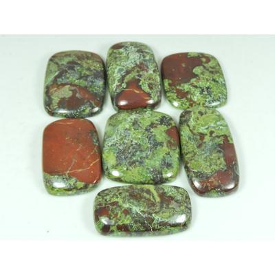 31-34MM Natural Dragon Jasper Cabochon Loose Gemstone 7Pcs Lot 311Cts. SY-516