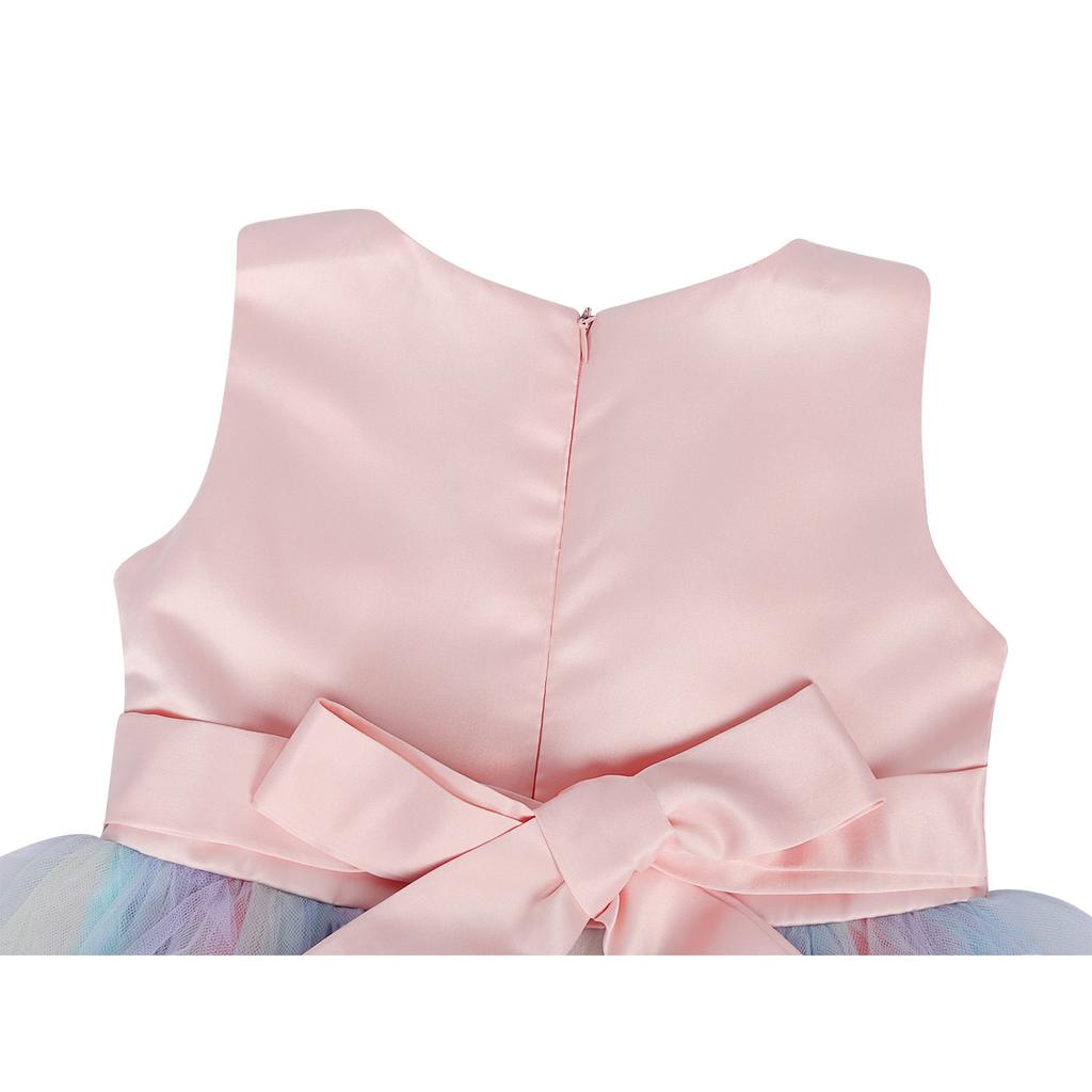 Unicorn Costume for Kids 8-10 Years 140cm Halloween Carnival Christmas Easter Children's Day Valentine's Day Pink Party Outfit Rochie Unicorn