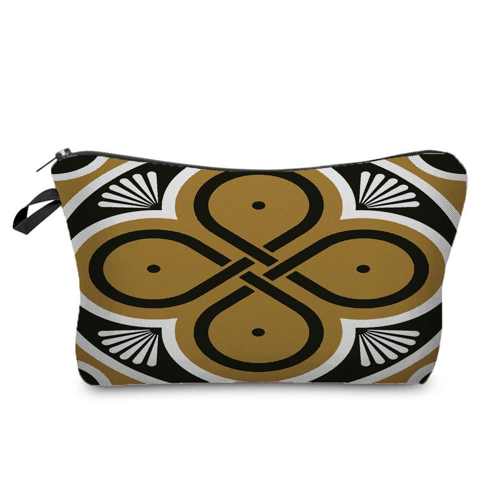 Women Flower Print Cosmetic Bag Toiletries Organize Travel Storage Case 6694