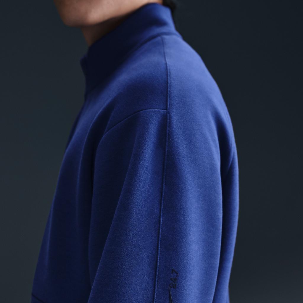 New Nike Dri-Fit IMPOSSIBLYSOFT Sweatshirt Men's Dark Royal Blue/Space Blue HQ6954-455