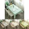 Peva Tablecloth With Simple Plaid Design Waterproof And Easy To Clean**