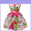 Vestido de Niña El Grinch con Dibujos Animados Para Niñas de 3 a 8 Años