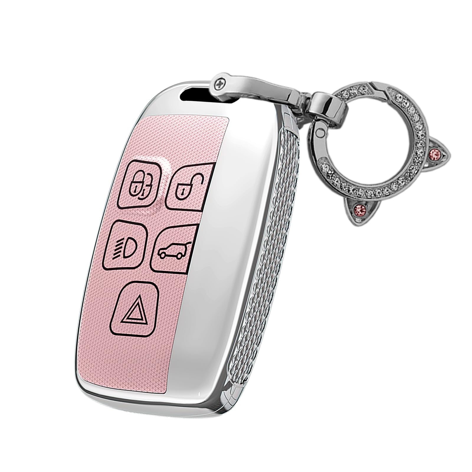 

TECART Range Rover Dedicated Key Case, Key Cover, Key Holder, Range Rover, LR2, LR4, рожевий