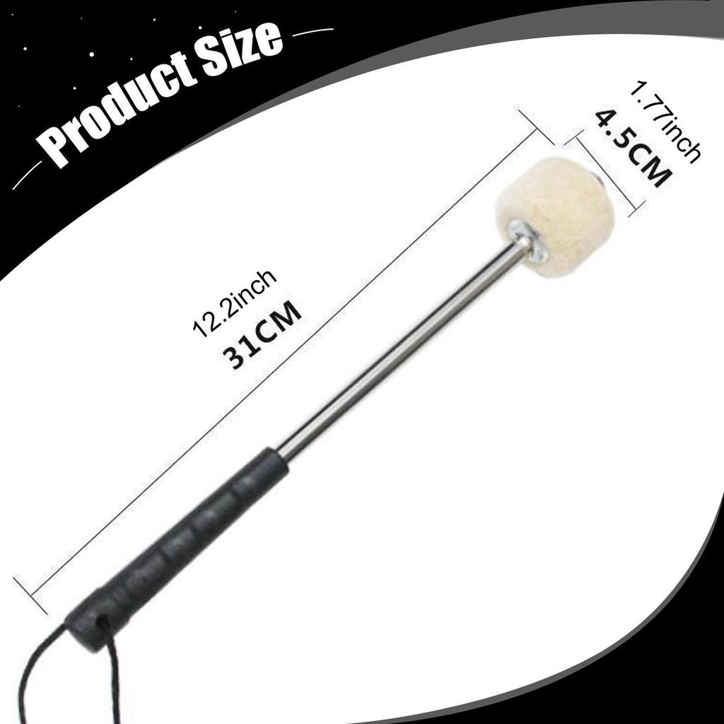 2 Pieces Head Drum Mallets Percussion Parts Professional Beginners Premium Sturdy Portable