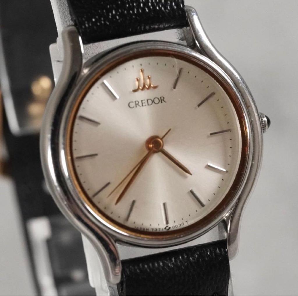 [USED] Seiko Credor 7371-0020 Women's Quartz Watch, Working