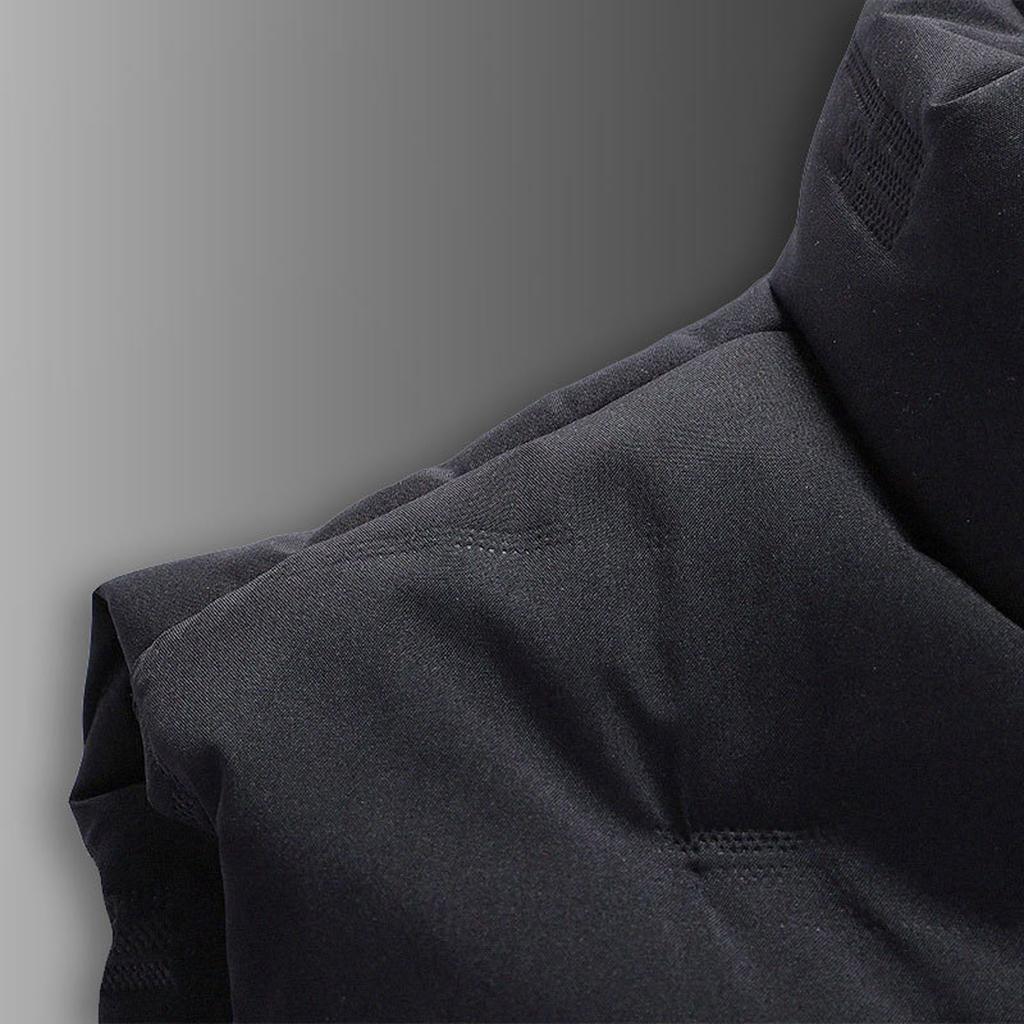 Men  Winter Fashion Stand Collar  Color Waistcoat Vest Jacket Top Coat