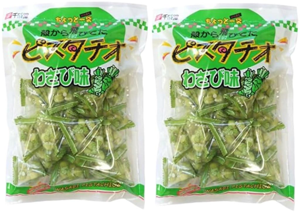 Sennarido Zielona Przekąska Pistacjowa o Smaku Wasabi 215g Pakowana Pojedynczo Chrupiąca Przekąska Fasolowa PISTACJA WASABI Zestaw 2