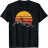 Mountain Bike Vintage Sunset Design Graphic T-Shirt