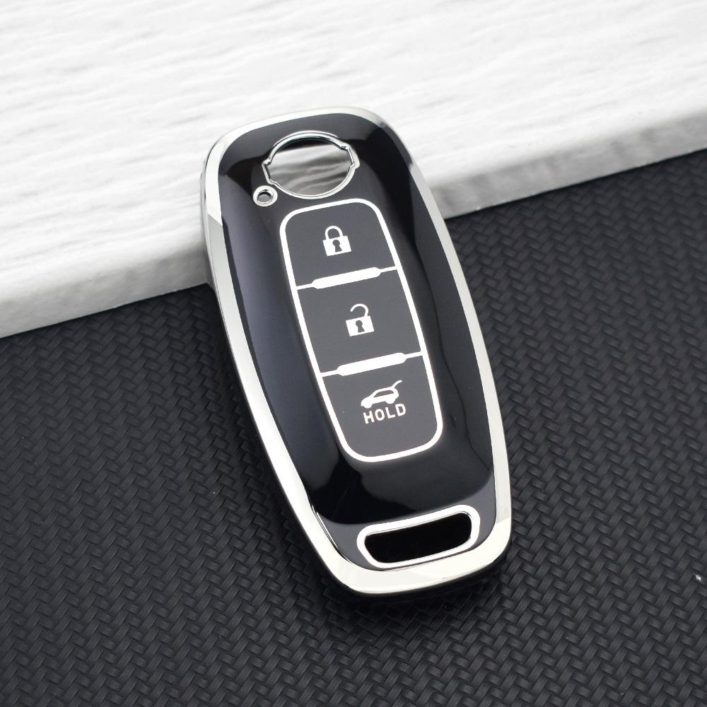 Custodia Protettiva Premium in TPU per Chiave a Telecomando a 3 Pulsanti per Nissan Altima X-trail T33 Kicks Qashqai J12 Ariya Juke Teana Portachiavi
