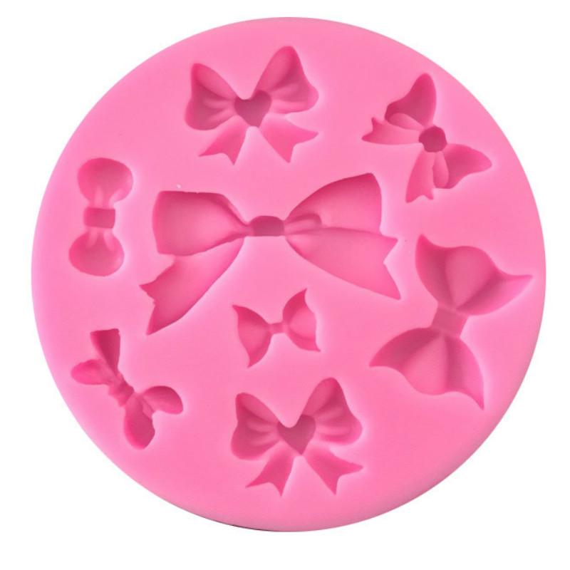 Size Bow Mold Silicone Mold Cake Chocolate Handmade Soap Mold Silicone Soft Clay Stereo Fondant Mold