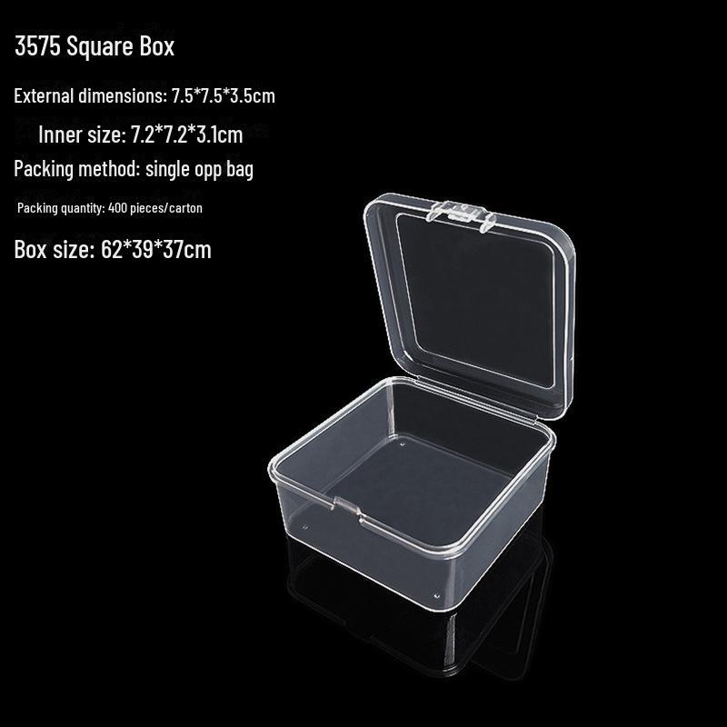 Caja de exhibición y almacenamiento de hardware de plástico transparente