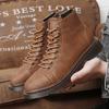 Lässige Herrenstiefel 2024 Trend Handgefertigt Jugend Schnürstiefel Arbeitsstiefel Outdoor Wandern Winter Paarstiefel 35-48 Große Größen