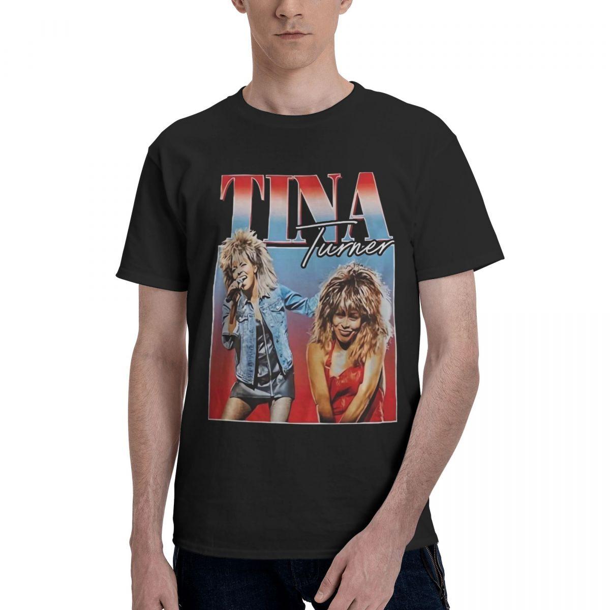 

Tinas Turners Singer Music 90s 100 Cotton Casual Breathable Confortable Shirt Funny TShirt For Men Funny Gifts - Men s Summer... 5XL різнокольоровий
