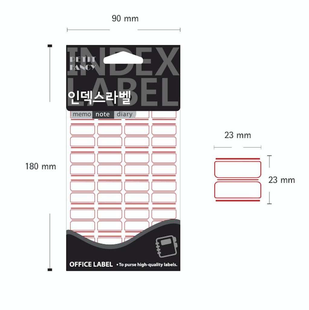 Petit Fancy Naklejki na etykiety (10 szt.) Etykieta indeksowa / Etykieta kategorii / Etykieta biurowa / Naklejki na etykiety / Narzędzia do znakowania / Etykieta na indeks - 48 opcji