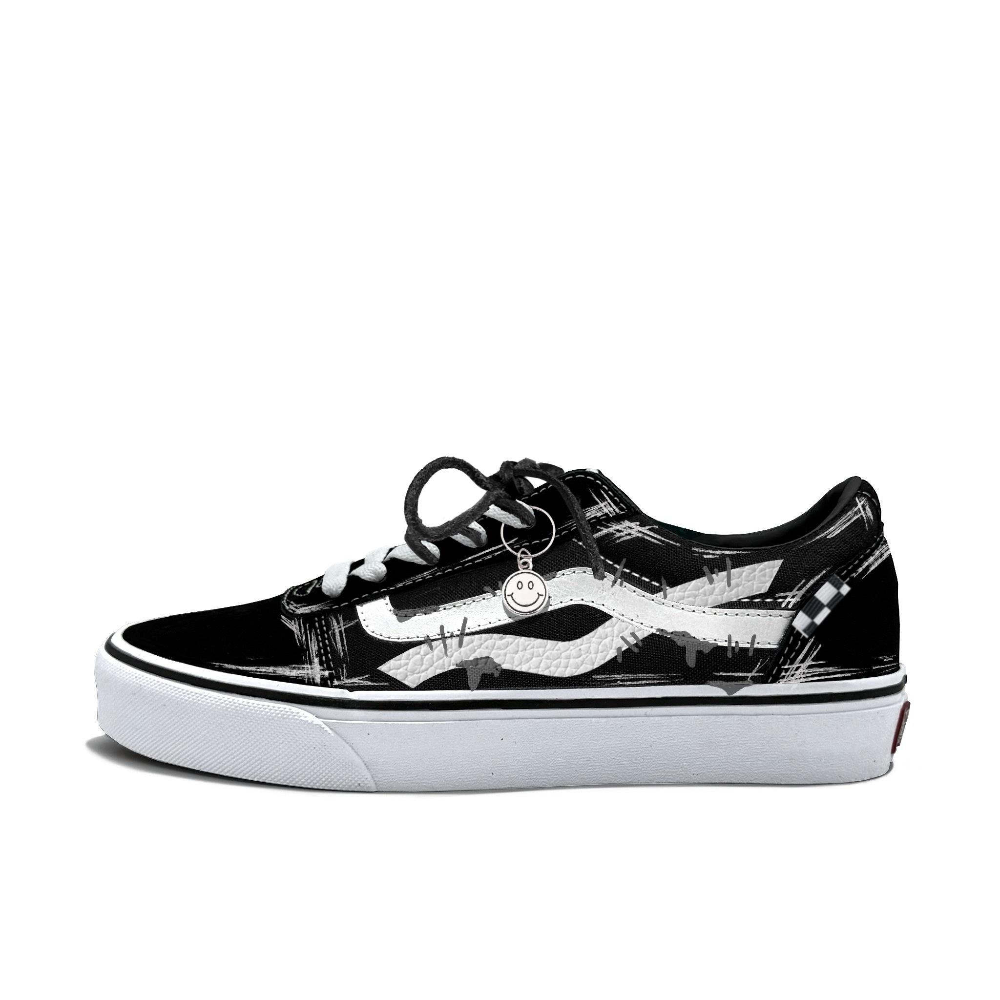 

Vans Ward Abrasion Resistant Low top Skateboard Shoes Men s White VN0A36EMC4R(Team613-) 40.5