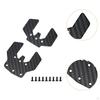 2 Pieces Skid Plate Carbon Fiber Sturdy Fittings Black Compatible RC Car Part Replace Parts Easy