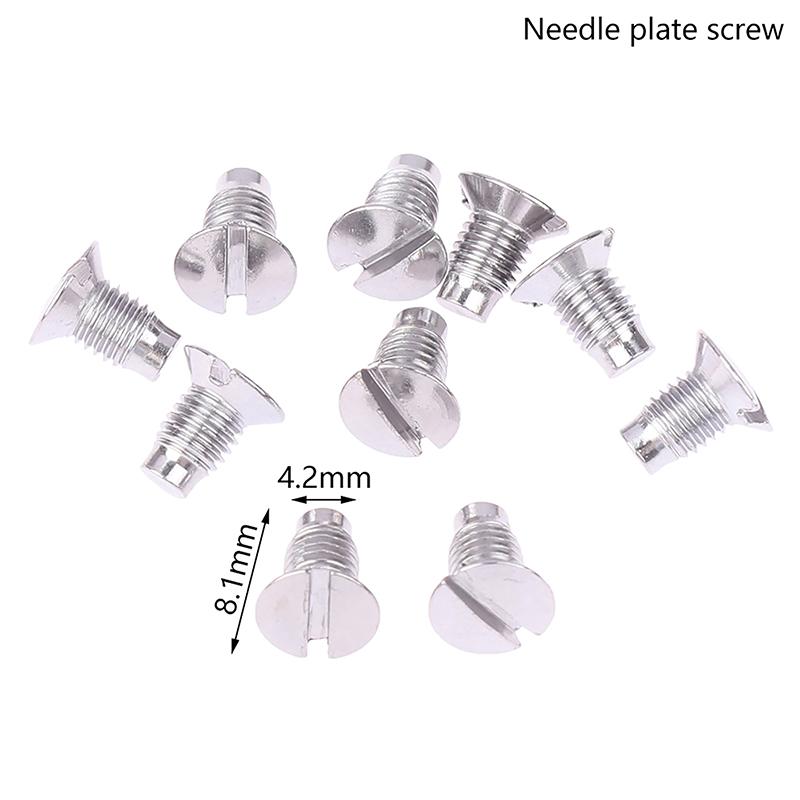

10 шт. винт для зажима иглы и винт для большого пальца/лапки винт игольной пластины для одноигольной промышленной швейной машины прижимная лапка