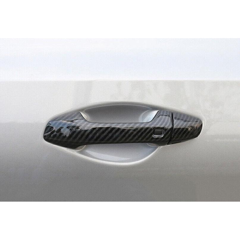 For Kia Forte K3 19-2024 Carbon Fiber Exterior Side Door Handle Cover Trim 5PC