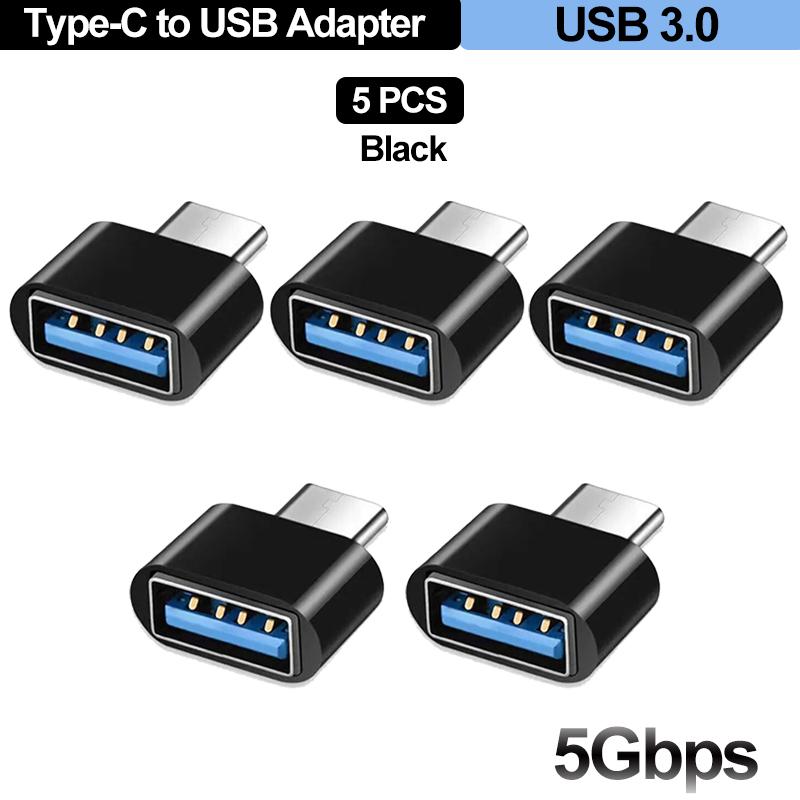 For Mobile Phone USB Female to Type C Male Adapter OTG 15.5CM Long Cable For Samsung S20 Huawei OTG Data Cable Converter