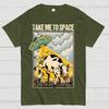 Take Me to Space - Alien Cow Abduction 100% Cotton Summer Casual Cool Loose T-Shirt