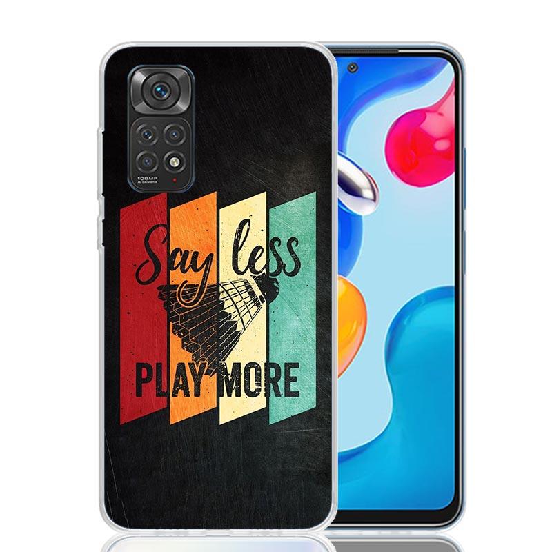 Badminton Sport Phone Case For Xiaomi Redmi Note 13 14 15 Pro Plus 12S 12 14S 11S 11E 10 10S 11 11T 5G 4G Cover Coque Redmi Note