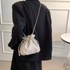 Pumping Bucket Bag Women's 2026 New Commuting Sense Niche Versatile Messenger Bag Fashionable Shoulder Bag