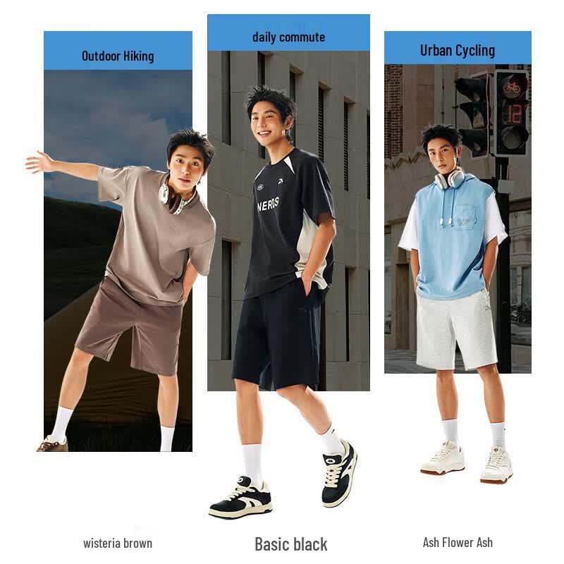 Anta Men's Summer Ice Silk Athletic Shorts