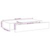 VidaXL Floating Wall Shelf with Drawer Black 48x25x8 Cm