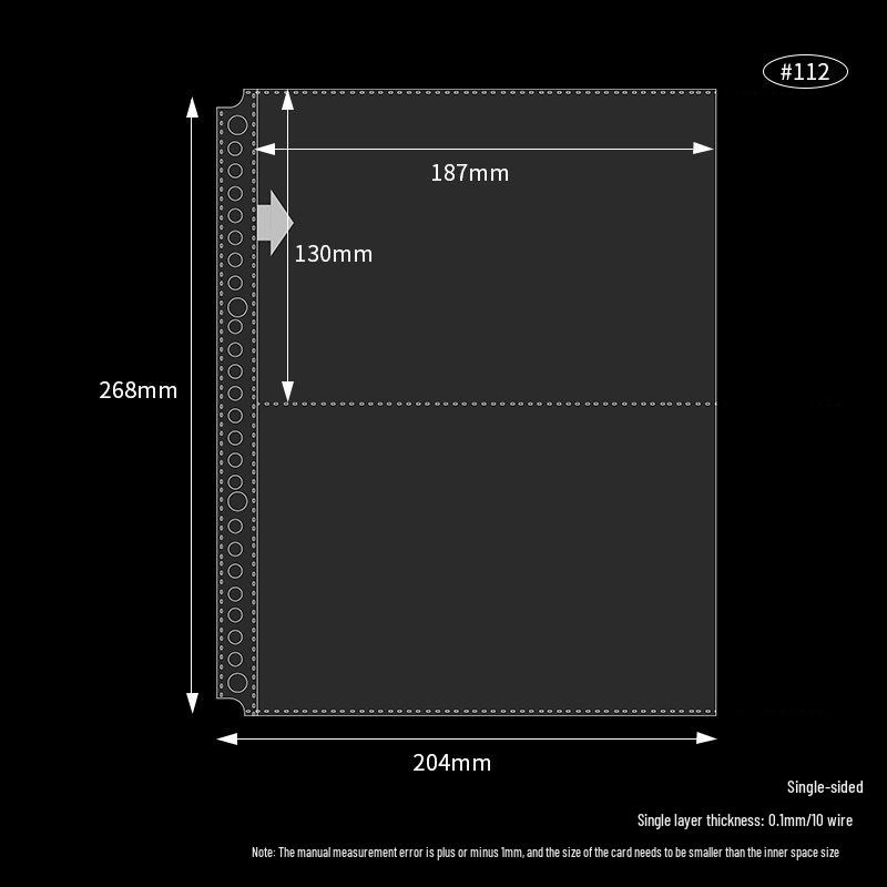 Álbum Polaroid de Folhas Soltas de Alta Transparência – Bolsos para Cartões de 3 e 5 polegadas, Porta-Cartões Quadrados, Páginas Espessadas