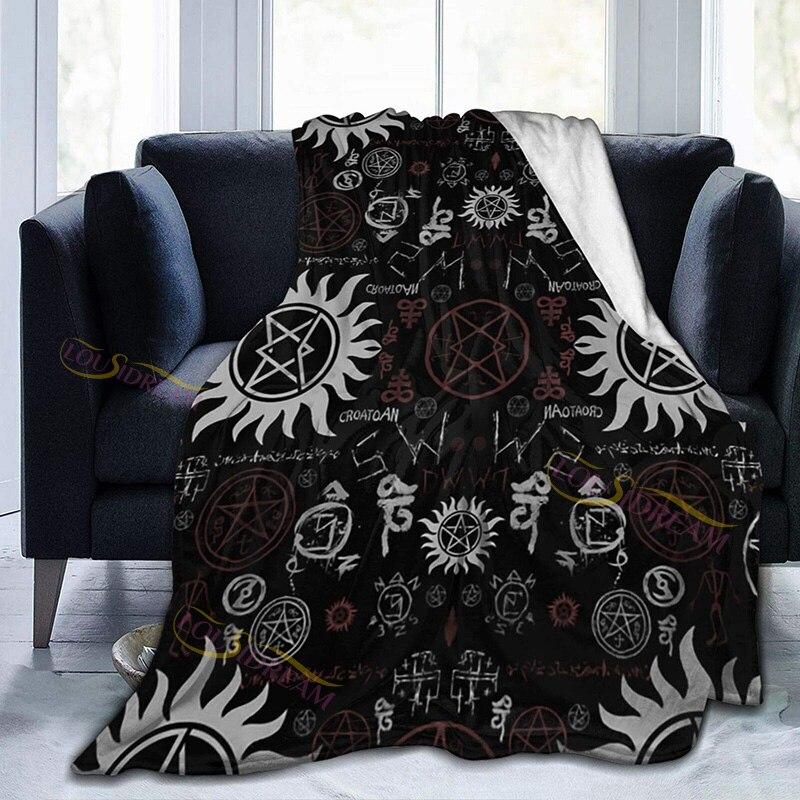 Supernatural Decke Couch Quilt Abdeckung Reise Bettwäsche Outlet Überwurf Decke Büro Flanell Decke Tagesdecke TV Decken Geschenk