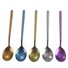 Ru Han Korean Style Titanium Crystal Gold Dining Spoon Set