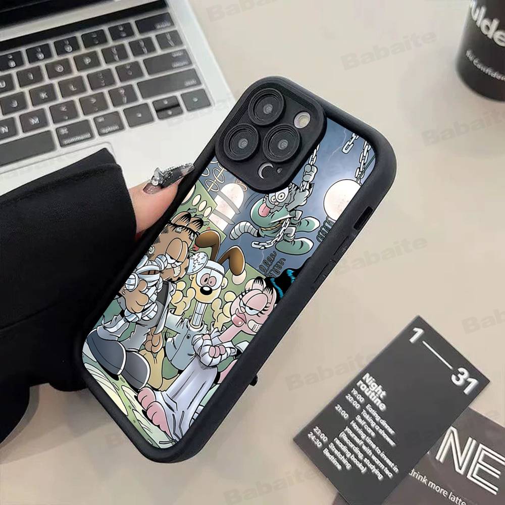 Kawaii Classic G-garfields Cat Phone Case For IPhone 11 12 13 14 15 16 17 Pro Max Plus Shockproof Protecti Case
