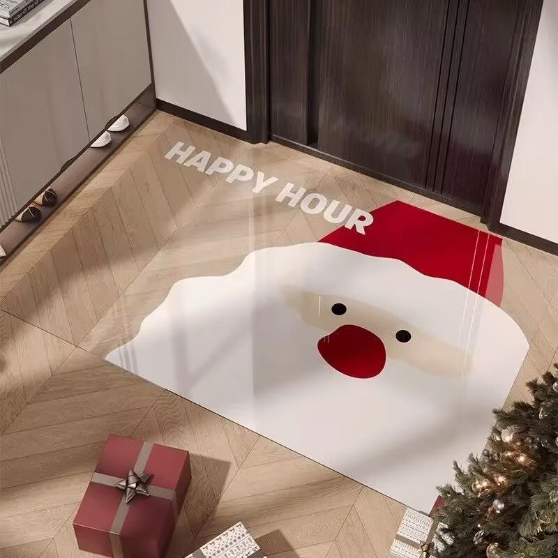 Cartoon Animal Pvc Door Mat With Waterwashable Surface For Home Entrance