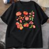 Fruit Tomato TShirt Cottagecore Clothing Vegan T Shirt Aesthetic Clothes Unisex Women Graphic T Shirts Summer Harajuku Cotton Tee
