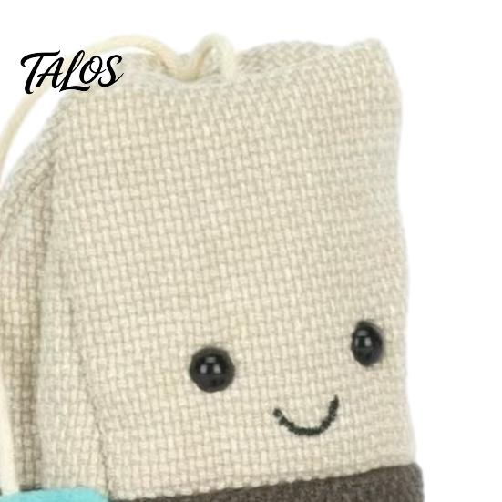 Cute Tea Bag Plush Toy, Soft Stuffed Animal Doll for Kids, Funny Creative Plushie for Birthday Gift, Stress Relief Companion