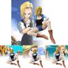 Stylish Dragon Ball Z Pvc Figure Android 18 Sitting Position 13cm Anime Collectible