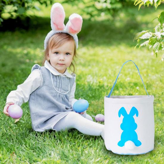 Osterhasenkorb mit Griff Große Kapazität Stark belastbar Mehrzweck Osterei