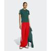 adidas Originals 3-Stripes Slim Tee Team Dark Green/Bold Green/White/Better Scarlet Women Tops KE9384