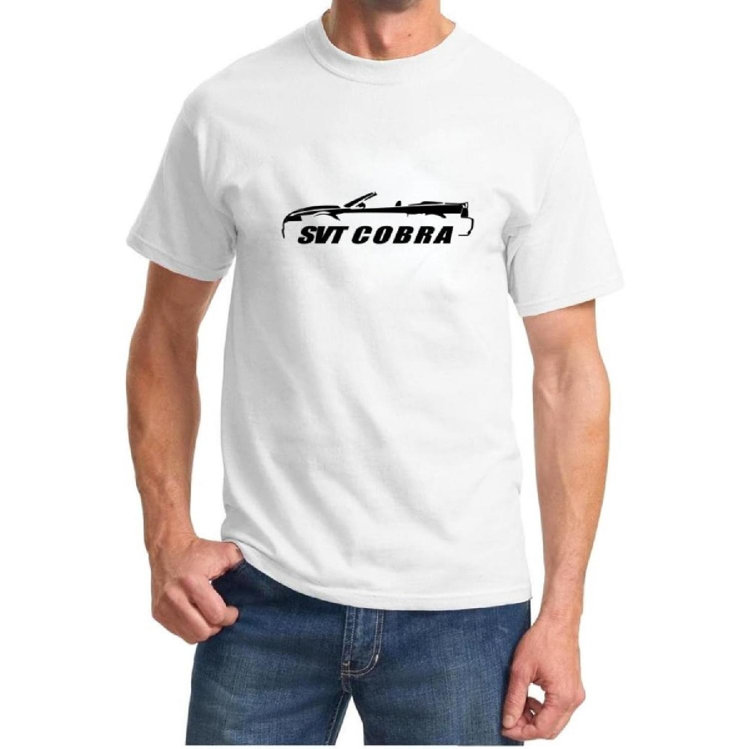 

2003 2004 Ford SVT Cobra Mustang Convertible Classic Outline Design Tshirt XXXXXL білий