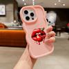 LZ18 Lips Kiss Wave Silicone Phone Cases for Samsung A15 S23 FE S24 Ultra A34 A54 A14 A55 Motorola G32 OnePlus Soft Cover