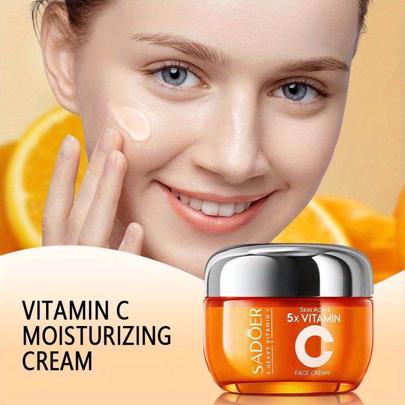 50g Vitamin C Face Cream. Deeply Nourishing and Hydrating Face Cream - Tightens and Brightens for A Younger Looking Skin