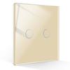 Bingolec 4-fach 700W LED Dimmer Schalter Smart Life Kompatibel 10A Wasserdicht Touch Panel Gehärtetes Glas EU Wand für Zuhause