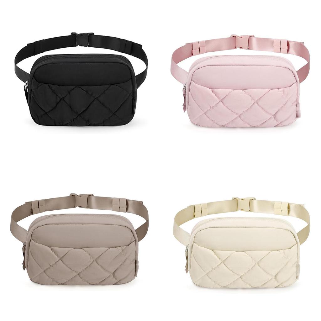 Stylish Travel Fanny Pack With Adjustable Strap And Quilted Design For Women