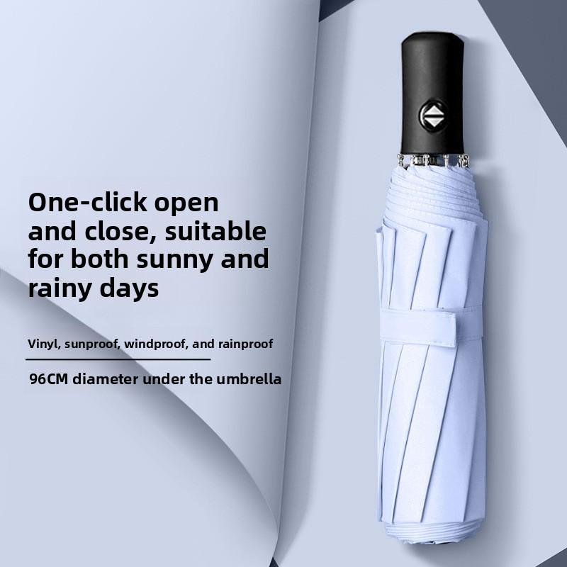 Modern Minimalist Automatic Folding Umbrella Windproof Rainproof For Adults