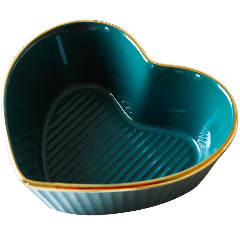 Cute Heart-Shaped Ceramic Serving Bowl