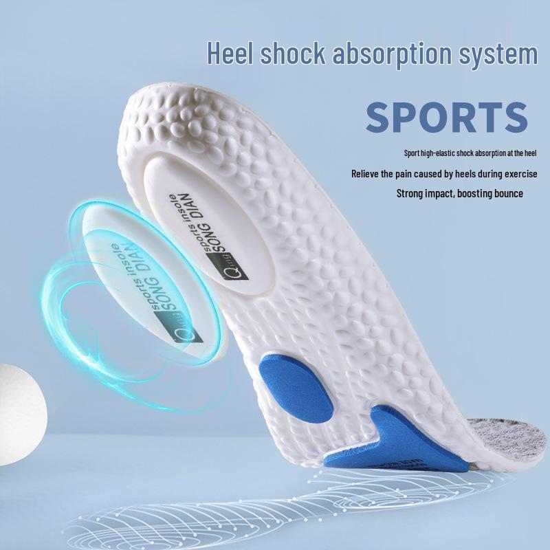 High Elastic Shock-Absorbing Sports Insole - Breathable Comfort for Basketball and Military Training