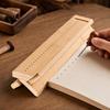 Natural Wood Bookbinding Guide with Awl Easy-to-Use for DIY Stationery Makers