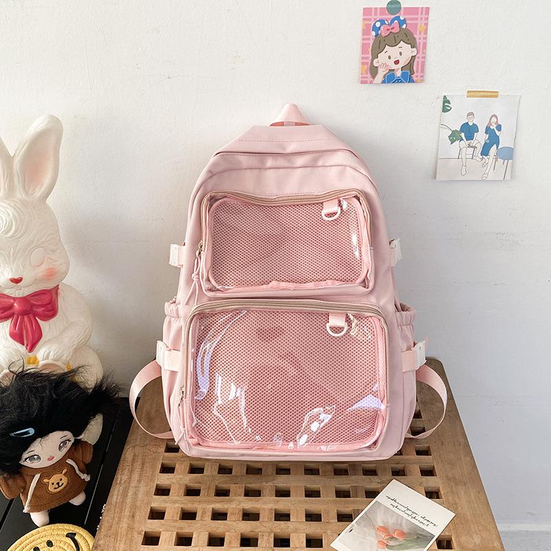 Japanische Kawaii Itabag Damen Neu 2026 Transparenter Rucksack Damen Große Kapazität Ita Rucksack Schultaschen Für College-Studenten JK