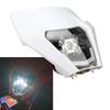 12V Off Road Motorcycle Headlights High Brightness LED Headlamp with Fairing for Dirt Bike Light Modification