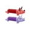 2 Peças Desenho Animado Dinossauro Tubos Elásticos Brinquedos para Alívio de Estresse Lembrancinhas de Festa Brinquedo de Viagem para Crianças Adultos